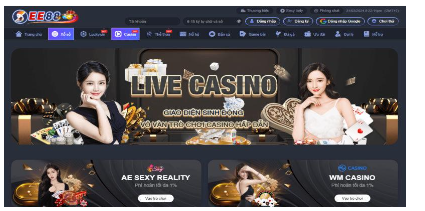 Trải nghiệm sinh động tại sảnh chơi Casino EE88